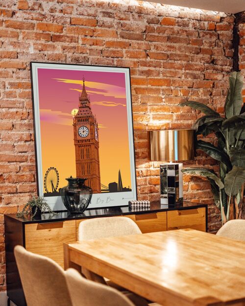 Affiche Londres Big Ben 50x70 cm