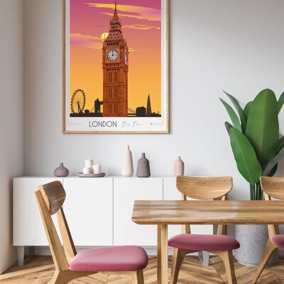 Poster del Big Ben di Londra 30x42 cm