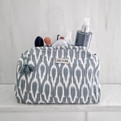 borsa cosmetica fatta a mano "Positive Grey"