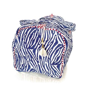 handgemachte Baumwolltasche  "blue Zebra" 4