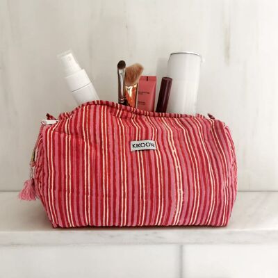Cosmetic bag "Seasons" pink