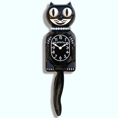 Classic Black Miss Limited Edition Kitty-Cat Klock (12.75″ high)
