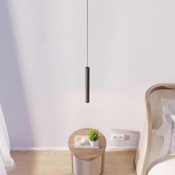 Lampe Suspendue Faklana Noire : Pendante Design Moderne et Éclairage LED Économique 4