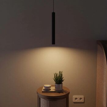 Lampe Suspendue Faklana Noire : Pendante Design Moderne et Éclairage LED Économique 7