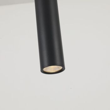 Lampe Suspendue Faklana Noire : Pendante Design Moderne et Éclairage LED Économique 8