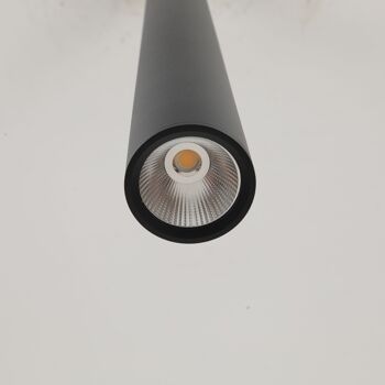 Lampe Suspendue Faklana Noire : Pendante Design Moderne et Éclairage LED Économique 9