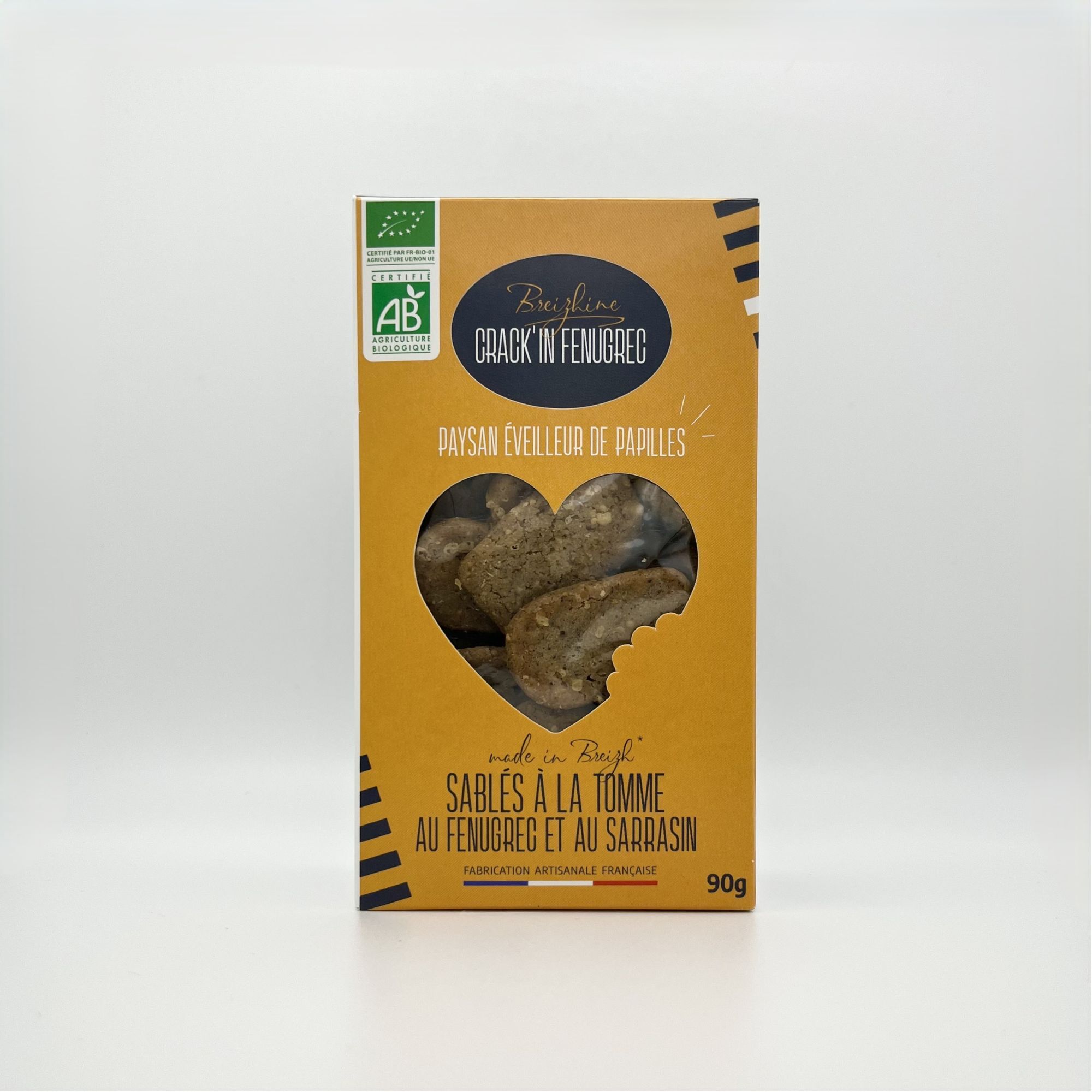 CRACK'IN FENUGREEK - Shortbread with fenugreek and organic buckwheat cheese