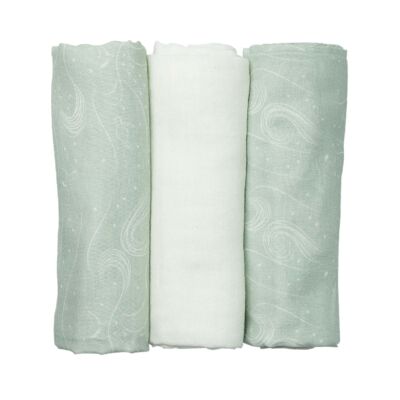 Pack of 3 swaddles 70*70cm - nova