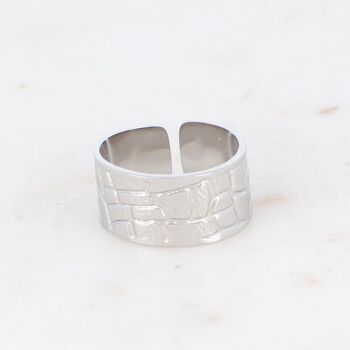 Bague Hinalie - effet croco 4