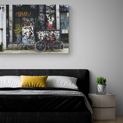 Amsterdam - Netherlands - Wall picture 120 x 80 canvas stretched on wood
