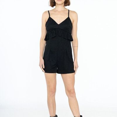 Rüschen-Playsuit mit Pailletten – 3205