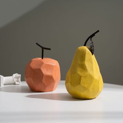Nordic Abstract Pear Apple Ornaments