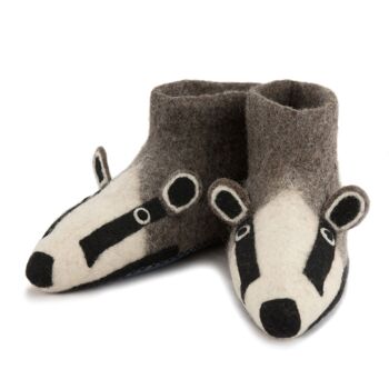 Chaussons pour adultes Billie Badger - par Sew Heart Felt 3