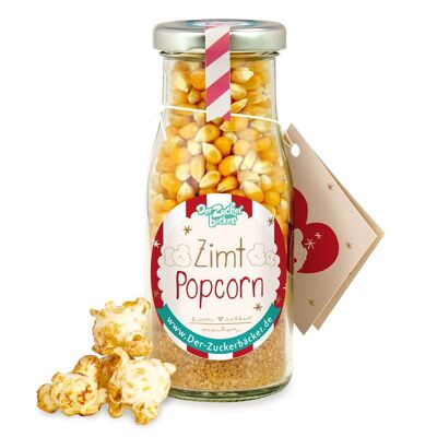 Bottiglia fai da te di popcorn alla cannella