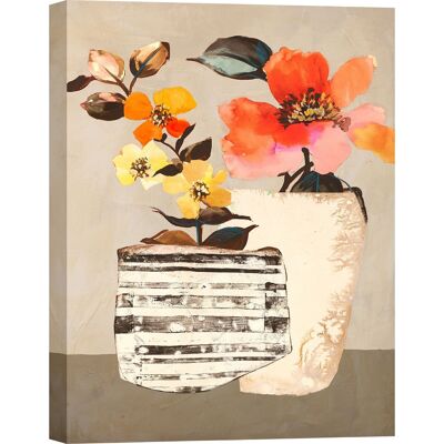 Quadro floreale su tela: Leonardo Bacci, Funky Florals II