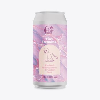 4,8% - Crumble Sour Rhubarbe & Fraise avec Vanille et Lactose - Tiny Demons