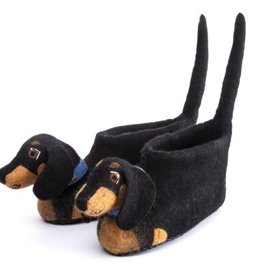 Dachshund Childrens Slipper - by Sew Heart Felt