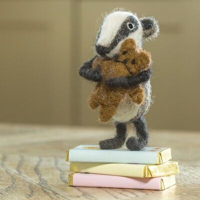 Baby Badger with Bear - by Sew Heart Felt