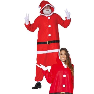 Traje Papá Noel adulto Talla 52-54 Mono con capucha