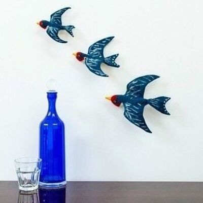 Flying Swallow Wall Trio - by Sew Heart Felt