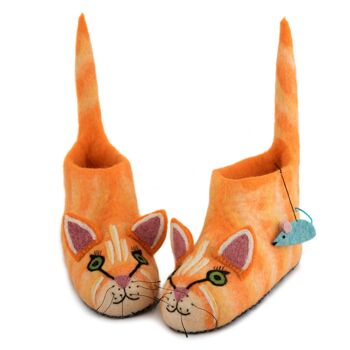 Chaussons pour adultes Ginger Cat - par Sew Heart Felt 3