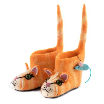 Chaussons pour enfants Ginger Cat - par Sew Heart Felt 3