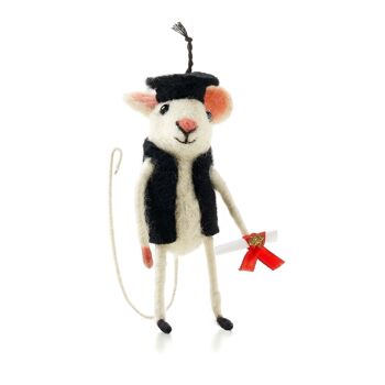 Souris en feutre de graduation - par Sew Heart Felt 3