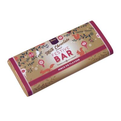 Festive Milk Chocolate Mince Pie Flavoured Bar