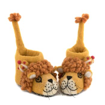 Pantoufles pour enfants Léopold le Lion - par Sew Heart Felt 7