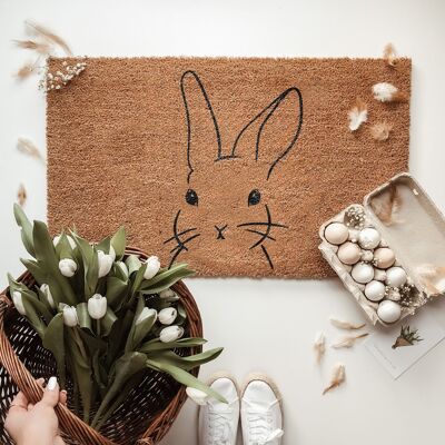 Coconut doormat rabbit (PU = 6 pieces)