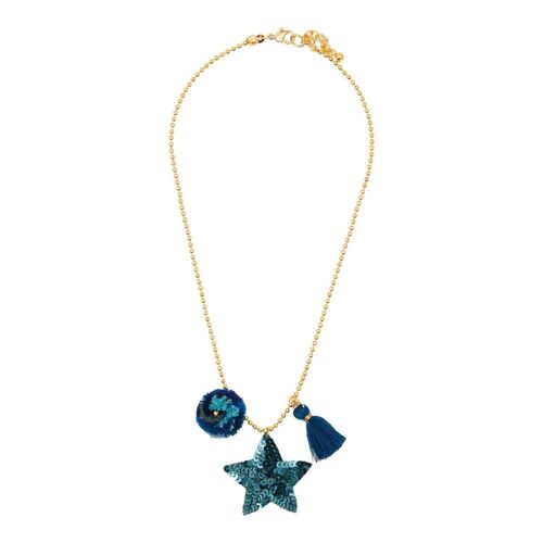 Selda Necklace - Prussian Blue