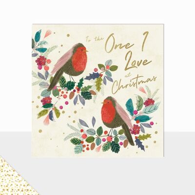 Wonderland - Luxury Christmas Card - With Love at Christmas - One i Love