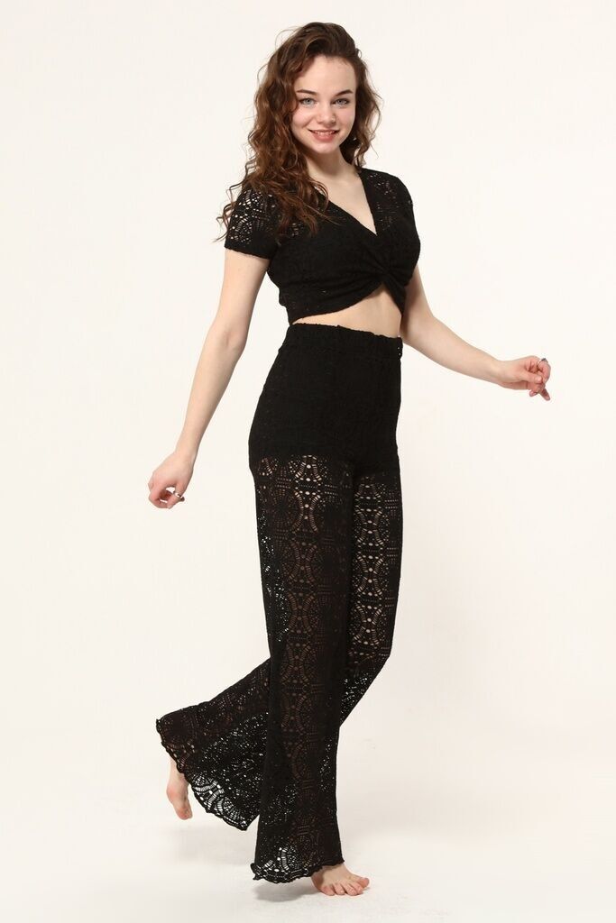 Set Beachseat Top und Hose Nina Schwarz