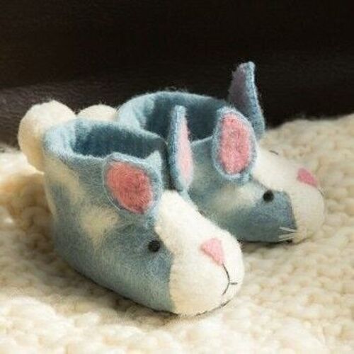 Rory Rabbit Childrens Slippers - by Sew Heart Felt