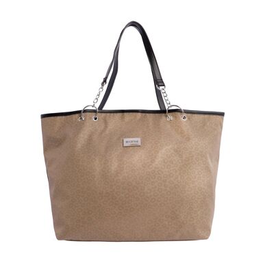 FOR TIME Borsa shopper da donna Demis in nylon con cerniera