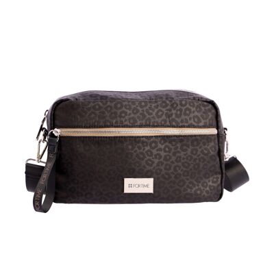 Bolso bandolera para mujer FOR TIME Denis de nylon con cremallera