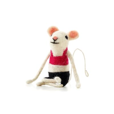 Souris en feutre de yoga - par Sew Heart Felt