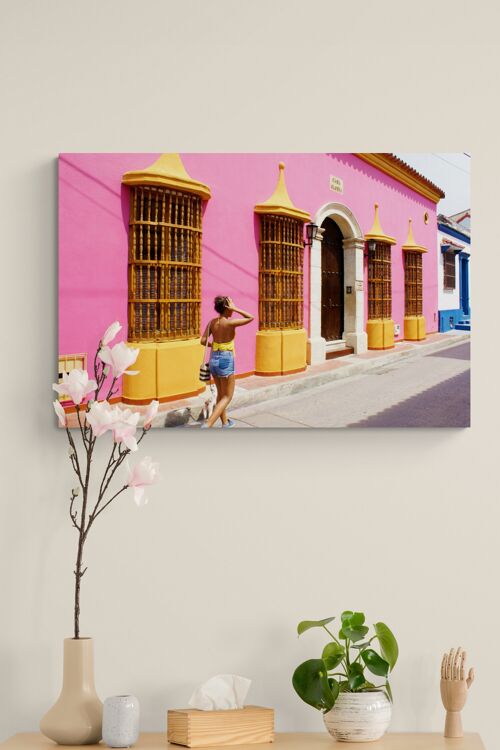 Wandbild - Cartagena Heat  -  Kolumbien  -  60 x 40cm