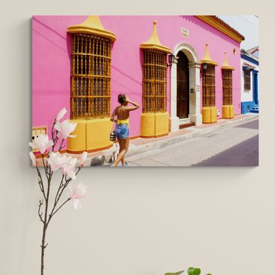 Wandbild - Cartagena Heat  -  Kolumbien  -  60 x 40cm