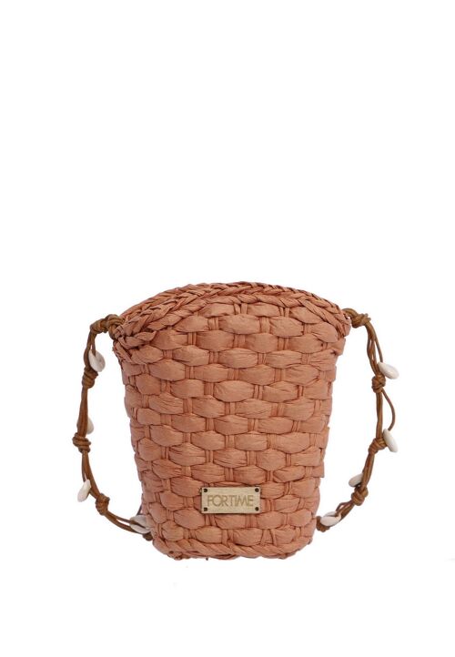 Bolso bandolera para mujer FOR TIME Safí de rafia