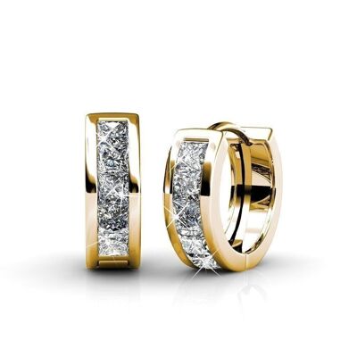 Square Hoop Hoop Earrings High Quality Brass 18k Gold Plated I MYC-Paris.com