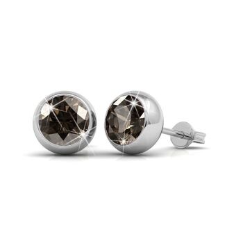 Boucles d'oreilles Coffret 7 Days Moon Laiton de haute qualité Plaqué Rhodium I MYC-Paris.com 7