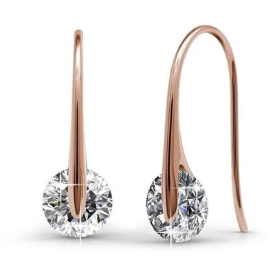Classy Drop Earrings Rose Gold I MYC-Paris.com