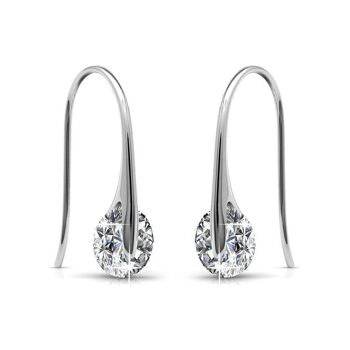 Boucles d'oreilles Pendantes Classy Laiton de haute qualité Plaqué Rhodium I MYC-Paris.com 3