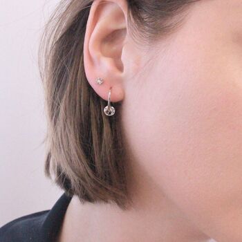 Boucles d'oreilles Pendantes Classy Laiton de haute qualité Plaqué Rhodium I MYC-Paris.com 5