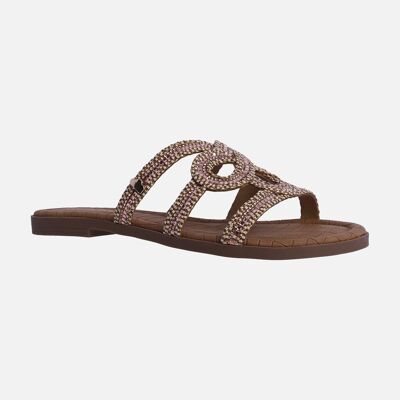 DON ALGODON Wendy, Sandales en Simili Cuir pour Femme