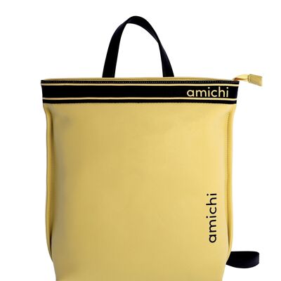 Mochila para mujer AMICHI Pastora de piel sintética con cremallera