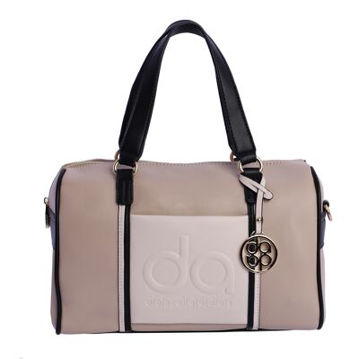 Bolso de mano para mujer DON ALGODON Aurora beige sintético con cremallera