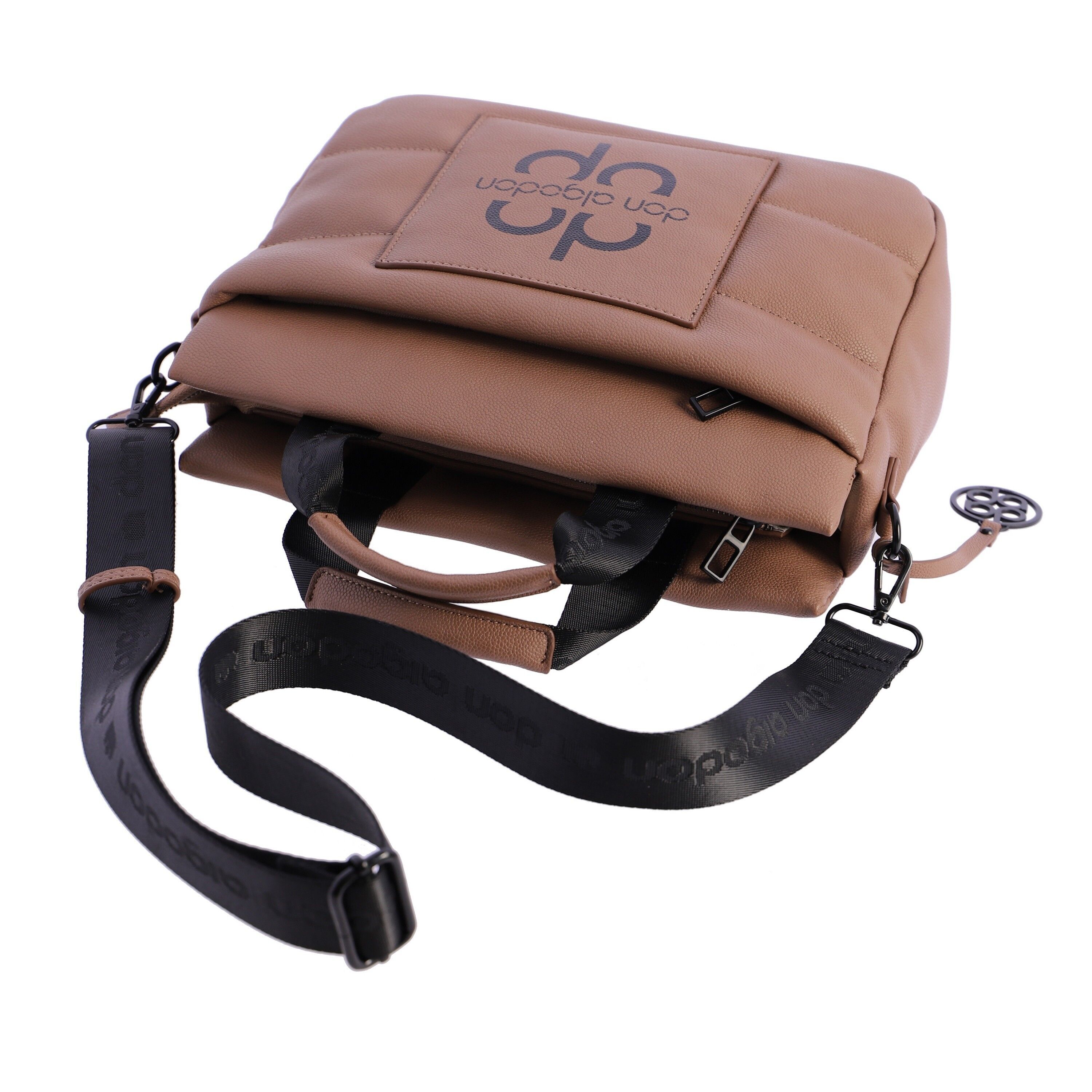 DON ALGODON Cathy black synthetic women's handbag with zipper