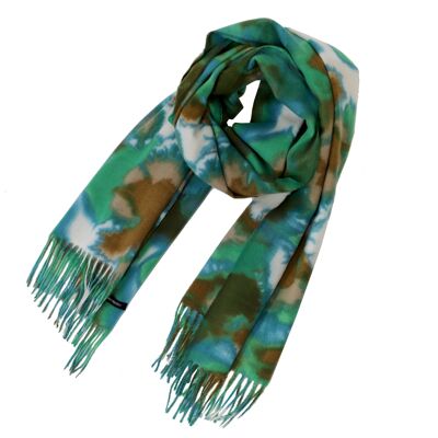 Bufanda para mujer Don Algodon Flavia rectangular en verde